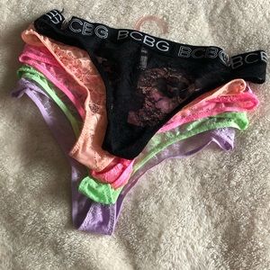 5 pack lace thongs